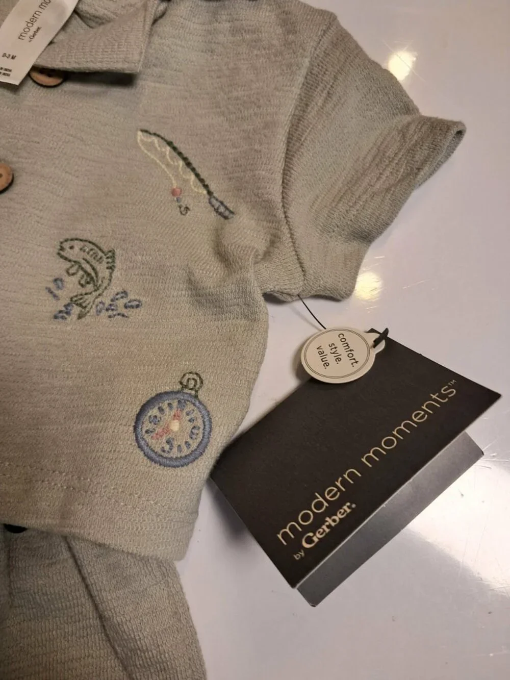 Modern Moments Gerber Baby Boy 2-Pc Set 0-3M